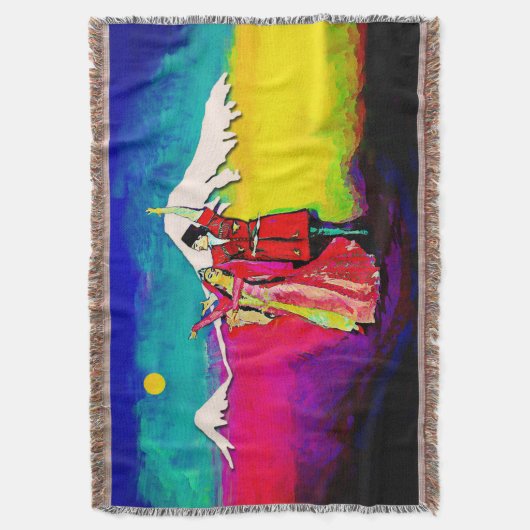 Dancing Throw Blanket Decke (Vorderseite Vertikal)