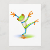 Dancing Tree Frog Postkarte (Vorderseite)