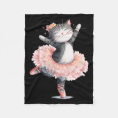 Dancing Tutu Cat Costume For Cats Lovers Fleecedecke (Vorderseite)