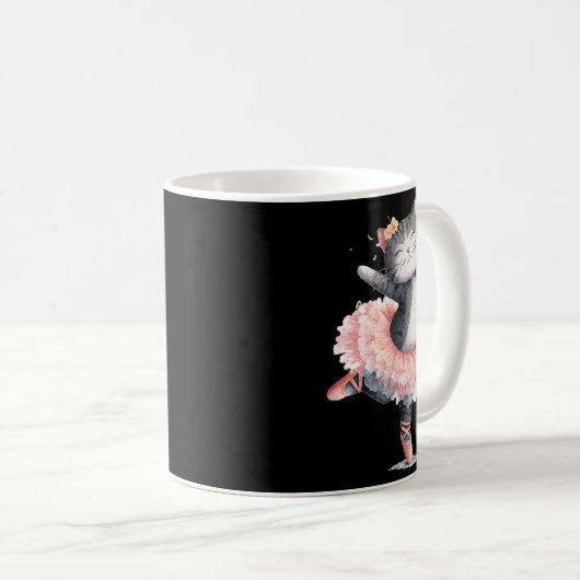 Dancing Tutu Cat Costume For Cats Lovers Kaffeetasse (VorderseiteRechts)