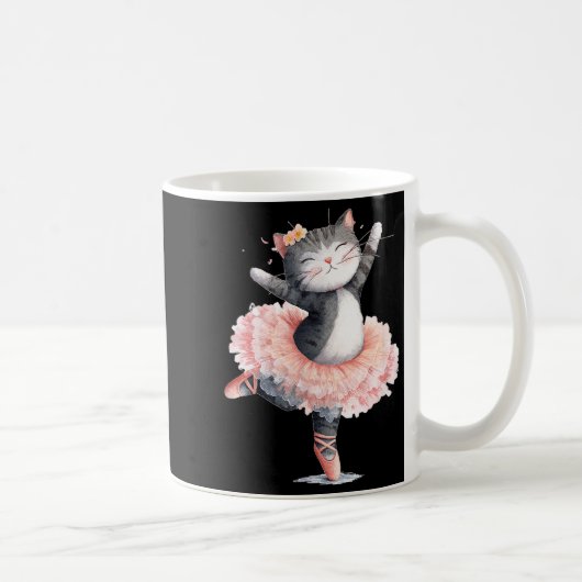 Dancing Tutu Cat Costume For Cats Lovers Kaffeetasse (Rechts)