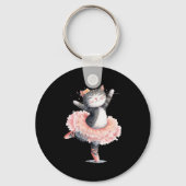 Dancing Tutu Cat Costume For Cats Lovers Schlüsselanhänger (Vorderseite)