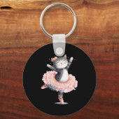 Dancing Tutu Cat Costume For Cats Lovers  Schlüsselanhänger (Vorderseite)