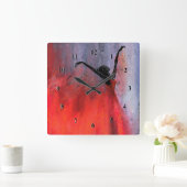 Dancing Wall Clock Quadratische Wanduhr (Zuhause)