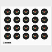 Dancing Watermelon Funny Summer Frucht Lover Graph Runder Aufkleber (Blatt)