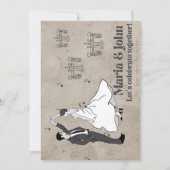 Dancing Wedding Einladung (Vorderseite)