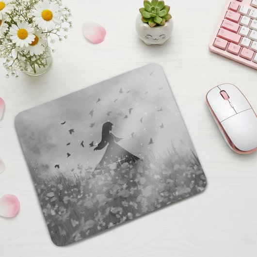Dancing with birds mousepad