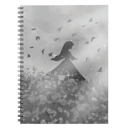 Dancing with birds  notizblock (Vorderseite)