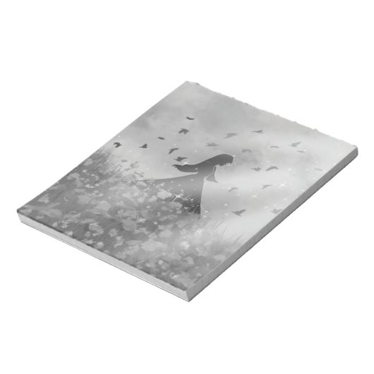 Dancing with birds notizblock (Rotiert)