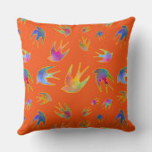 Dancing with the Wind against a Hot Summer Sunset Kissen (Rückseite)