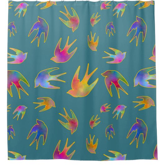 Dancing with the Wind on a Tranquil Twilight Duschvorhang (Vorderseite)