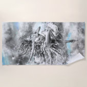 Dancing Woman Beach Handtuch (Vorderseite)