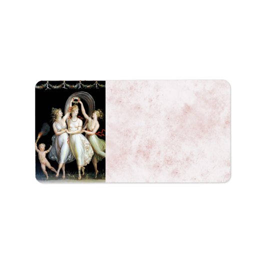 Dancing Women Address Label Adressaufkleber (Vorne)
