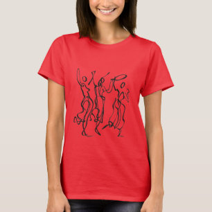 Dancing Women Design Women's Graphic T - Shirt