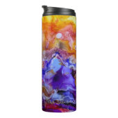 Dancing World Dreamscape Abstrakte Kunst Thermisch Thermosbecher (Nach rechts gedreht)