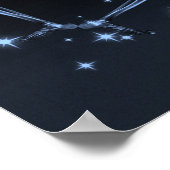 Dancing X-Ray Skeleton - Blau Poster (Ecke)