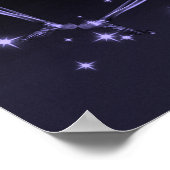 Dancing X-Ray Skeleton - Lila Poster (Ecke)