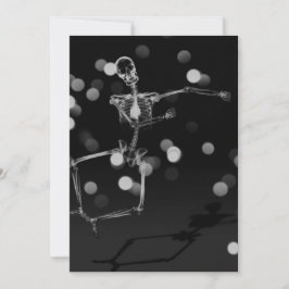 Dancing X-Ray Skeleton - Schwarz & Weiß Einladung