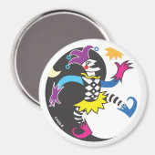 Dancing Yinyang-Jester-Magnet Magnet (Vorderseite/Rückseite)