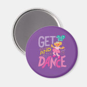 Dancing Zoe Magnet (Vorderseite/Rückseite)