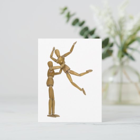 DancingPaar061809 Postkarte (Stehend Vorderseite)