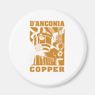 d'Anconia Kupfer/kupfernes Logo Magnet