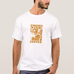 d'Anconia Kupfer/weißes Logo T-Shirt