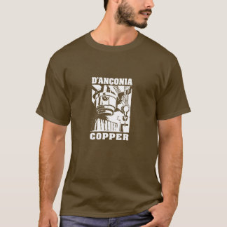 d'Anconia Kupfer/weißes Logo T-Shirt