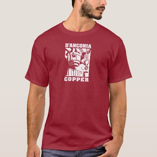 d'Anconia Kupfer/weißes Logo T-Shirt (Vorderseite)