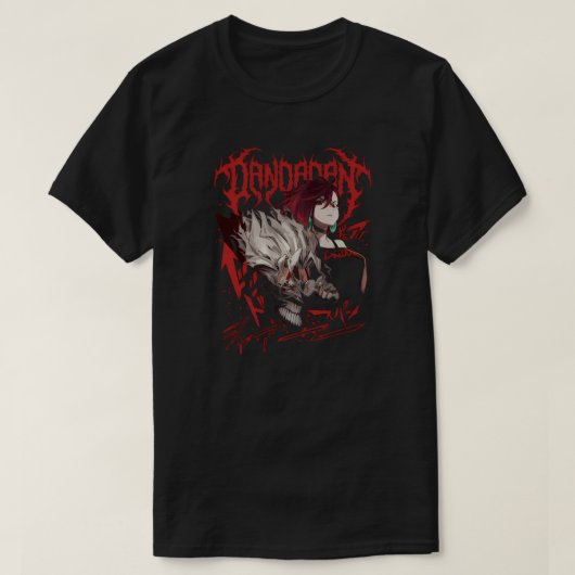 Dandadan Dark Occult Anime Illustration T-Shirt (Design vorne)