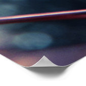 Dandalion Seeds with Drops Macro Abstrakt Poster (Ecke)