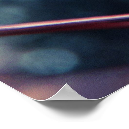 Dandalion Seeds with Drops Macro Abstrakt Poster (Ecke)