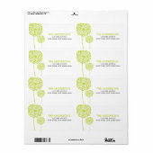 Dandela Address Labels (Vorne)