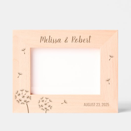 Dandela-Blume-Jubiläum 7x5 Geätzte Rahmen (Vorderseite)