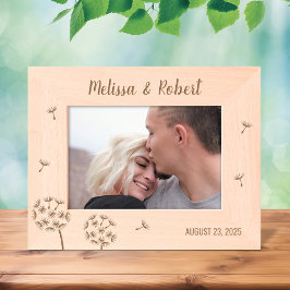 Dandela-Blume-Jubiläum 7x5 Geätzte Rahmen