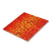 Dandela Field Summer Blume Red Orange Ombre Fliese (Seite)