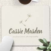 Dandela Seed Rustic Botanical Business Logo Mousepad