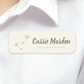 Dandela Seed Rustic Botanical Business Logo Namensschild