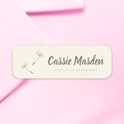 Dandela Seed Rustic Botanical Business Logo Namensschild