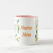 Dandela Spring Art Zweifarbige Tasse (Mittel)