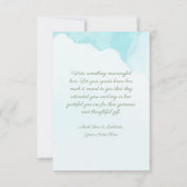 Dandela und Glitzer Vielen Dank Karten (Rückseite)