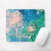 Dandelfarben, abstrakt blau und grün mousepad (Mit Mouse)