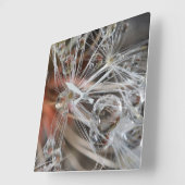 Dandelion Abstrakt Quadratische Wanduhr (Winkel)