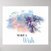 *~* DANDELION Abstrakt Wünschen Poster (Vorne)