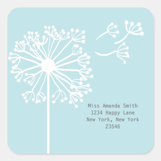 Dandelion Address Stickers (Vorderseite)