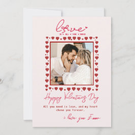 Dandelion All You Need Is Love Valentines Day Feiertagskarte