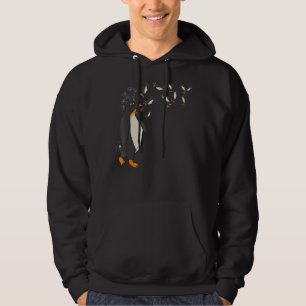 Dandelion Antarktis Tierzoo Bird Floral Pengu Hoodie