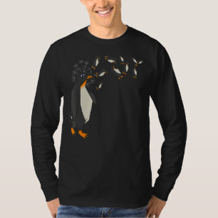 Dandelion Antarktis Tierzoo Bird Floral Pengu T-Shirt
