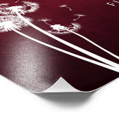 Dandelion Art - Heben Sie Ihre Worte Fotodruck (Ecke)