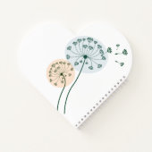 Dandelion Art Spiral Notebook Notizblock (Rückseite)